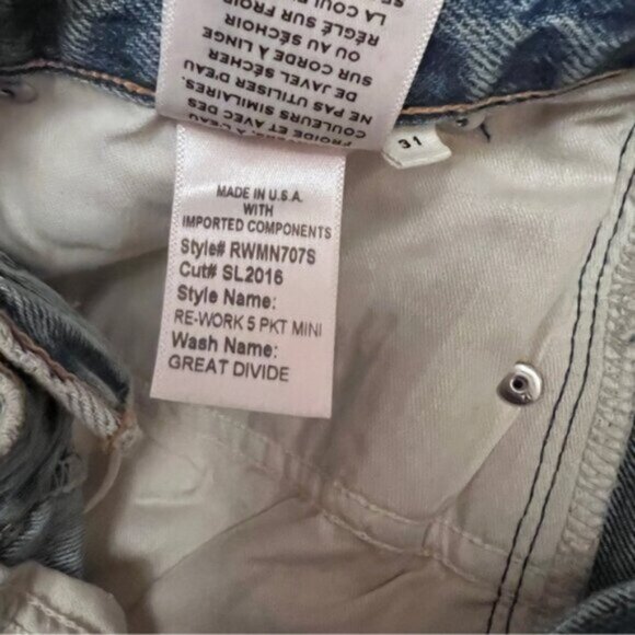 SLVRLAKE BNWOT Re-Worked Mini Skirt - Great Divide Sz 31 - Picture 9 of 14